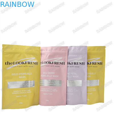 Logo Custom Printing Herbruikbare zakken voor body scrub waterbestendig monster Stand Up pouch met zip slot