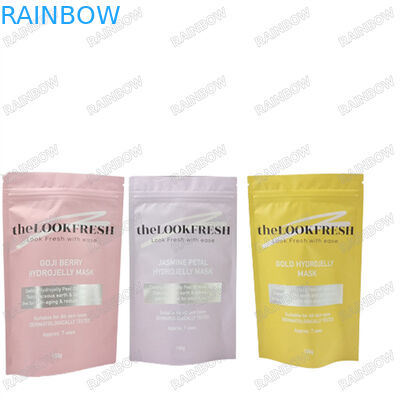 Logo Custom Printing Herbruikbare zakken voor body scrub waterbestendig monster Stand Up pouch met zip slot