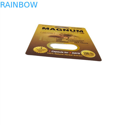 Groothandel Neushoorn Honing Gedrukt Goud Geheim Wonderen Honing 3d Paper Card Display Box Honing Sakjes Verpakking