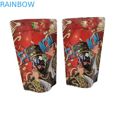 Food Grade Plastic Bag Gusseted Verpakking Met Doorzichtige Voorruit Vergrendelbare Vierkante Ziplock Flat Bottom Mylar Pouch