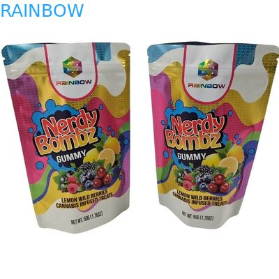 Op maat gedrukt Gravure drukwerk Digitaal drukwerk Low MOQ Zwart kleur Stand Up Pouch Aluminium folie verpakkingszakken