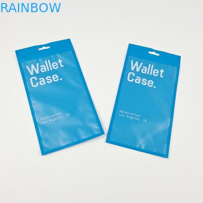 Driezijdige afdichting Zipper Flat Wallet Case Telefoon Case Plastic Packaging Bags