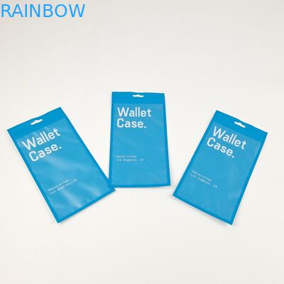 Driezijdige afdichting Zipper Flat Wallet Case Telefoon Case Plastic Packaging Bags