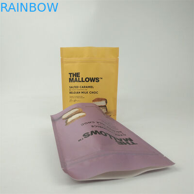 Op maat gedrukte biologisch afbreekbare kraft papieren zakken voedselkwaliteit stand-up zip slot verpakkingszak