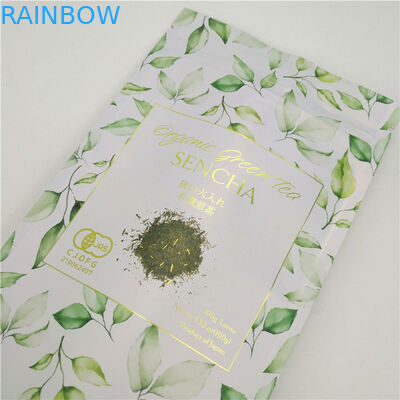 co vriendelijk 3 zijden warmteverzegelde kraft papieren zak recycle zwart logo gedrukt kleine 5 gram papieren zakjes