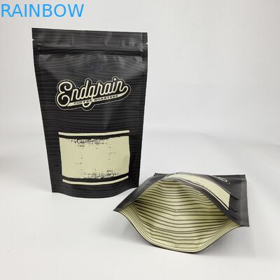 Custom Matte Metallic Finish Aluminium Foil Doypack Stand Up Zipper Pouch Plastic Snack Food Bag