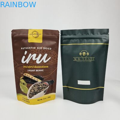 Custom Matte Metallic Finish Aluminium Foil Doypack Stand Up Zipper Pouch Plastic Snack Food Bag