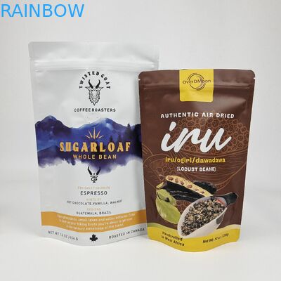 Digitaal drukken Custom aluminium folie hervergrendelbaar Stand Up Smell Proof Zipper Mylar Packaging Pouch Bags voor voedselopslag