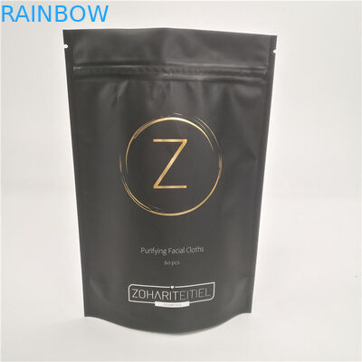 Verpakking van foliezakken voor het opstaan van de body scrub bag met rits