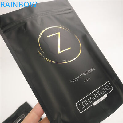 Verpakking van foliezakken voor het opstaan van de body scrub bag met rits