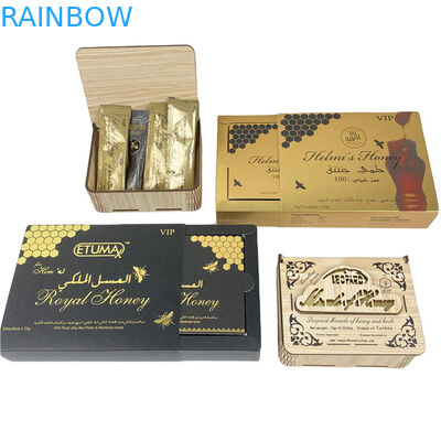 Fabrieksdirecte verkoop Honingzakken en -dozen met spot UV Custom Logo Printing Luxe Honingdoos Verpakking