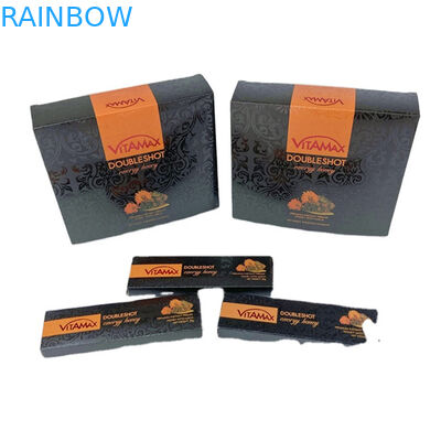 Warm verkoop lege zwarte stier honing plastic verpakkingszak met display box mylar zak honing vloeibare zak verpakking