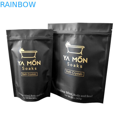 Zilveren folie zakjes voor opstaan body scrub zak met rits opstaan body scrub zak