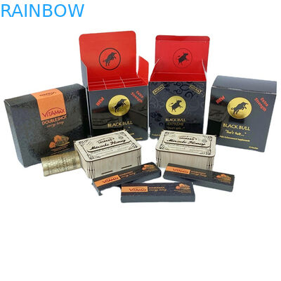 Groothandel Neushoorn Honing Gedrukt Goud Geheim Wonderen Honing 3D Lenticulaire Kaart Display Box Honingzakjes Verpakking