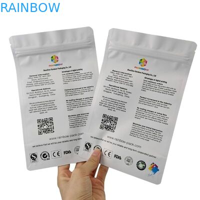 Op maat gemaakte bestelling aanvaard snackzak verpakking met 120 stijfheid en rits sluiting