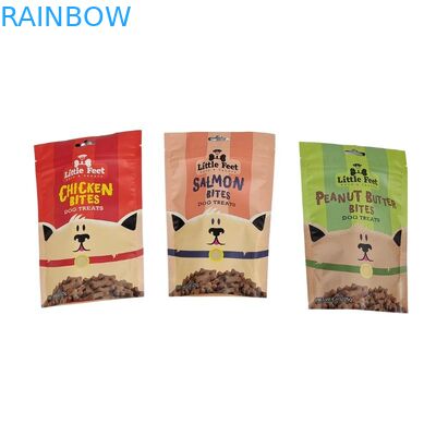 Op maat gedrukt platte onderkant snack pouches met mat oppervlak voor voedsel verpakkingszak