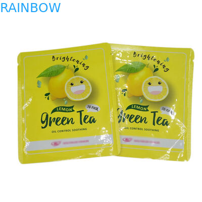 Warmte afdichting Kleine afmetingen Driezijdige afdichting zakken Vlakte monsterpakketten voor gezichtsmasker