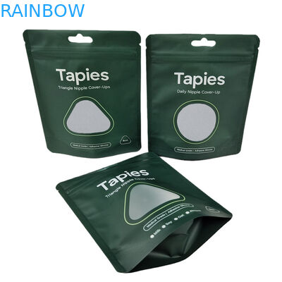 Fabriekslevering Herbruikbare verzegelde Mylar Nipple Patch Verpakkingszak Custom Print Geurbestendige zakken met logo