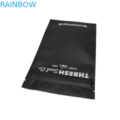 Matte zwarte driezijdige afdichting kabel USB plastic verpakkingszakken met rits