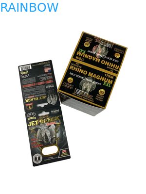 Groothandel Op maat gedrukte tabletten voor neushoorns Verpakking Papierdozen met papieren kaart Verbeteringspillen Verpakking