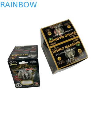 Groothandel Op maat gedrukte tabletten voor neushoorns Verpakking Papierdozen met papieren kaart Verbeteringspillen Verpakking