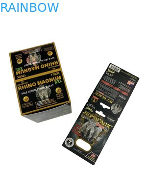 Groothandel Op maat gedrukte tabletten voor neushoorns Verpakking Papierdozen met papieren kaart Verbeteringspillen Verpakking