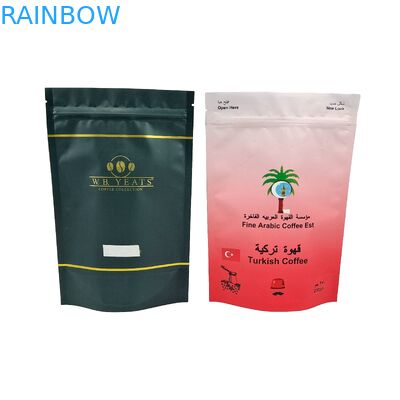 Hervergrendelbare Ziplock Customized Logo Printed Thermal-Sealed Plastic Packaging Bag Voor Koffie Verpakkingszak