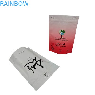 Custom Logo Plastic Stand Up Bags met ontgasventiel 100g 250g Koffiebonen Plastic Packaging Bags