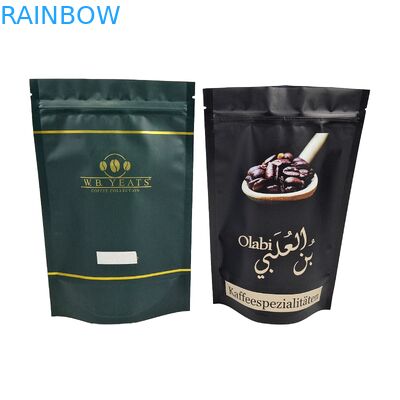 OEM Custom Printed Coffee Bags Plastic Packaging Bags Stand Up Coffee Bags Met Hervergrendelbare Zipper