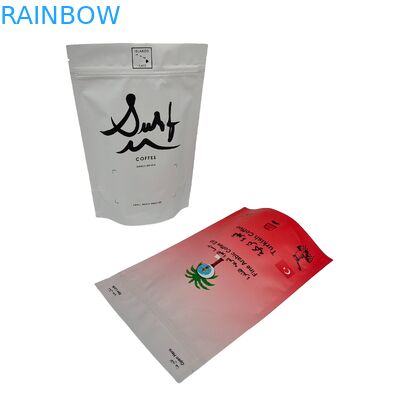 OEM Custom Printed Coffee Bags Plastic Packaging Bags Stand Up Coffee Bags Met Hervergrendelbare Zipper