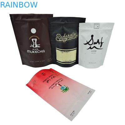Cocoa Coffee Powder Custom Digitaal Gedrukt Stand Up Bags Aluminiumfolie met Ziplock Plastic Pockets