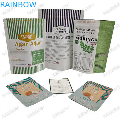 Transparante diervriendelijke verpakkingen Stand-up Zipper Bags Food Grade Material Bags