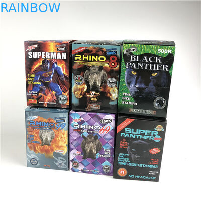 Premium 900k 3d papieren kaart voor seks neushoorn mannelijke versterking pillen