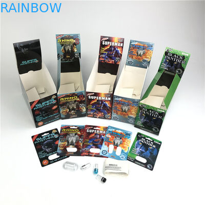 Premierzen Blister Card Verpakking Custom Kinderwaardig Botton Lock 3D Card Paper Box