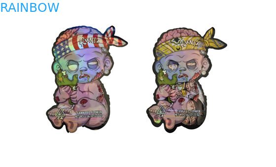 Geurbestendige kruiden wierook Verpakking Zip Lock Mylar CBD olie wiet hennep zakken Gravure Printing