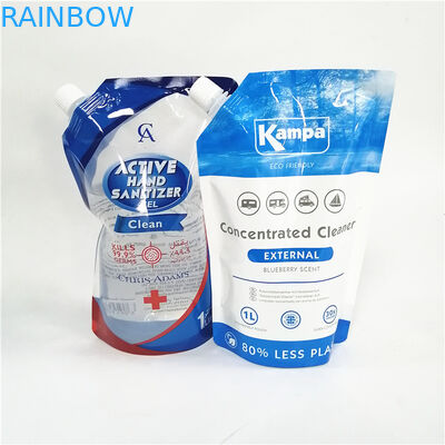 Recyclebare, opstaande zakken met verschillende soorten deksels voor milieuvriendelijke verpakkingen