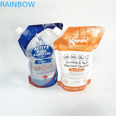 Recyclebare, opstaande zakken met verschillende soorten deksels voor milieuvriendelijke verpakkingen