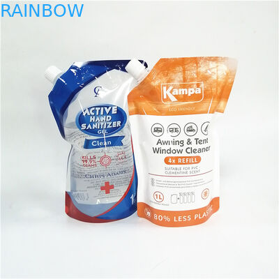 Recyclebare, opstaande zakken met verschillende soorten deksels voor milieuvriendelijke verpakkingen