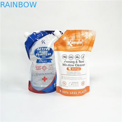 Recyclebare, opstaande zakken met verschillende soorten deksels voor milieuvriendelijke verpakkingen