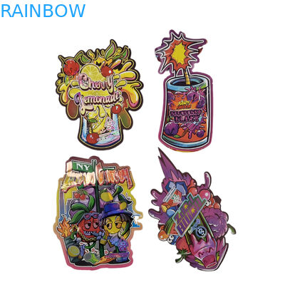 Op maat gemaakte, gedrukte, gesneden, gespeld, special gevormde, onregelmatige plastic verpakking, 3,5 g Mylar zak