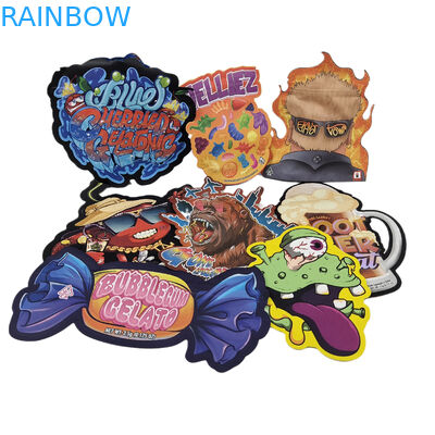 Op maat gesneden metalen hoogwaardige onregelmatige verzegelde kleine speciale vormen plastic rits Mylar voedselverpakkingszakken