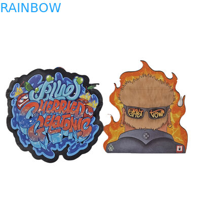Digitale drukzakken op maat Verpakking Holografische folie die cut speciale vorm Ziplock plastic Mylar 3.5g die cut zakken