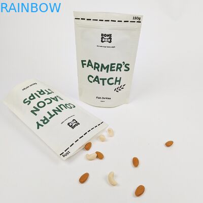 Wit handvatmateriaal en standaard in gepersonaliseerde geschenkzakken