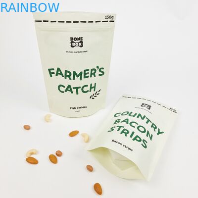 Wit handvatmateriaal en standaard in gepersonaliseerde geschenkzakken