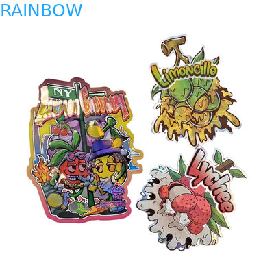 Ziplock folie zak 3,5 g 7 g 14 g speciale vorm maatverpakking voedsel geurbestendige die cut mylar zak