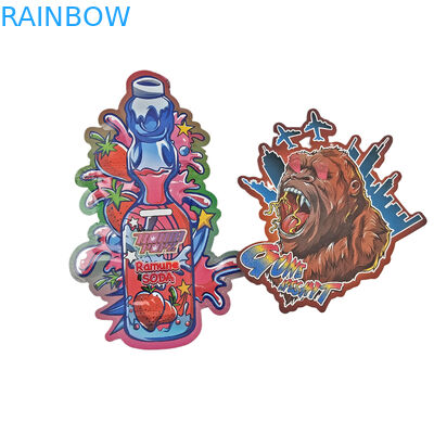 Custom Matte Logo hervergrendelbare plastic zak in de vorm van geurbestendige die cut ziplock 3.5 mylar zakken voor snoep