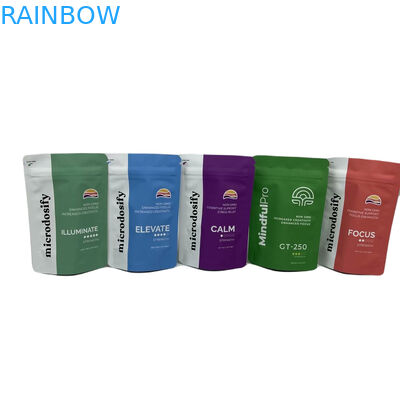 CYMK Kleur kruiden wierook Verpakking Aluminiumfolie Stand Up Plastic Mylar Zipper Bag