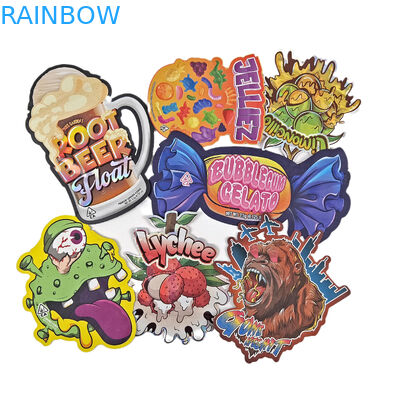 3.5g 7g Op maat gedrukt speciaal gesneden onregelmatig gevormde Mylar-zakken Geurbestendige met rits Snackverpakking Mylar-zakken