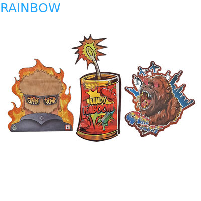 Op maat gedrukt 3,5 g koekjes snoep snack speciale vorm Ziplock plastic zakken met geurbestendige die cut Mylar zakken