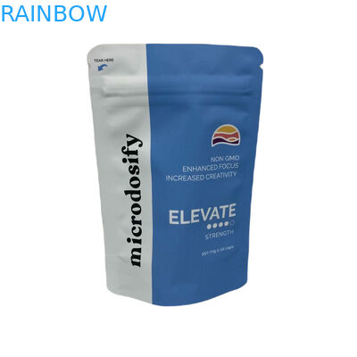 Medische wiet blad Drie zijden zegel zak geruchtvrij Mylar zakken op maat met venster